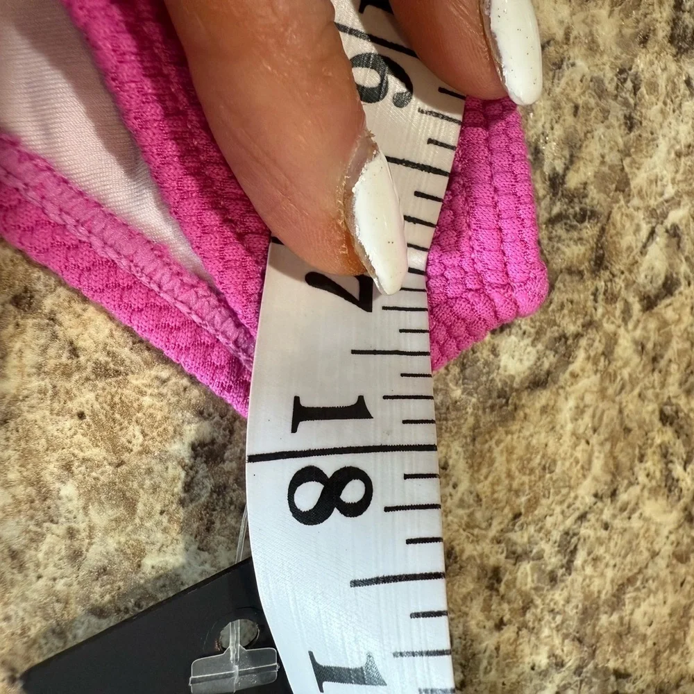 Pink One Piece Swimsuit with Wide Straps